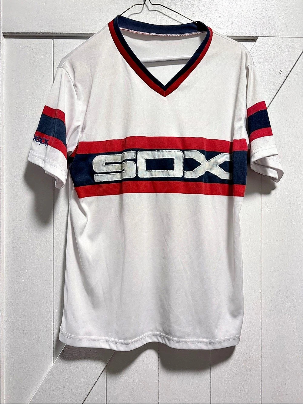 Pepsi White Sox Block V-Neck Jersey